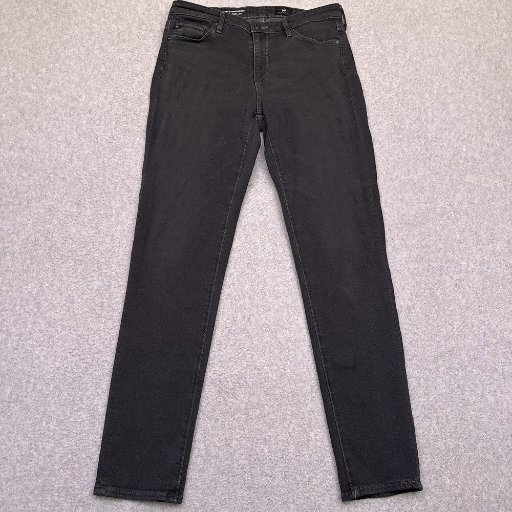 AG‎ Adriano Goldschmied Stevie Slim Straight Ankle Jeans Womens 27R (28x28) Gray